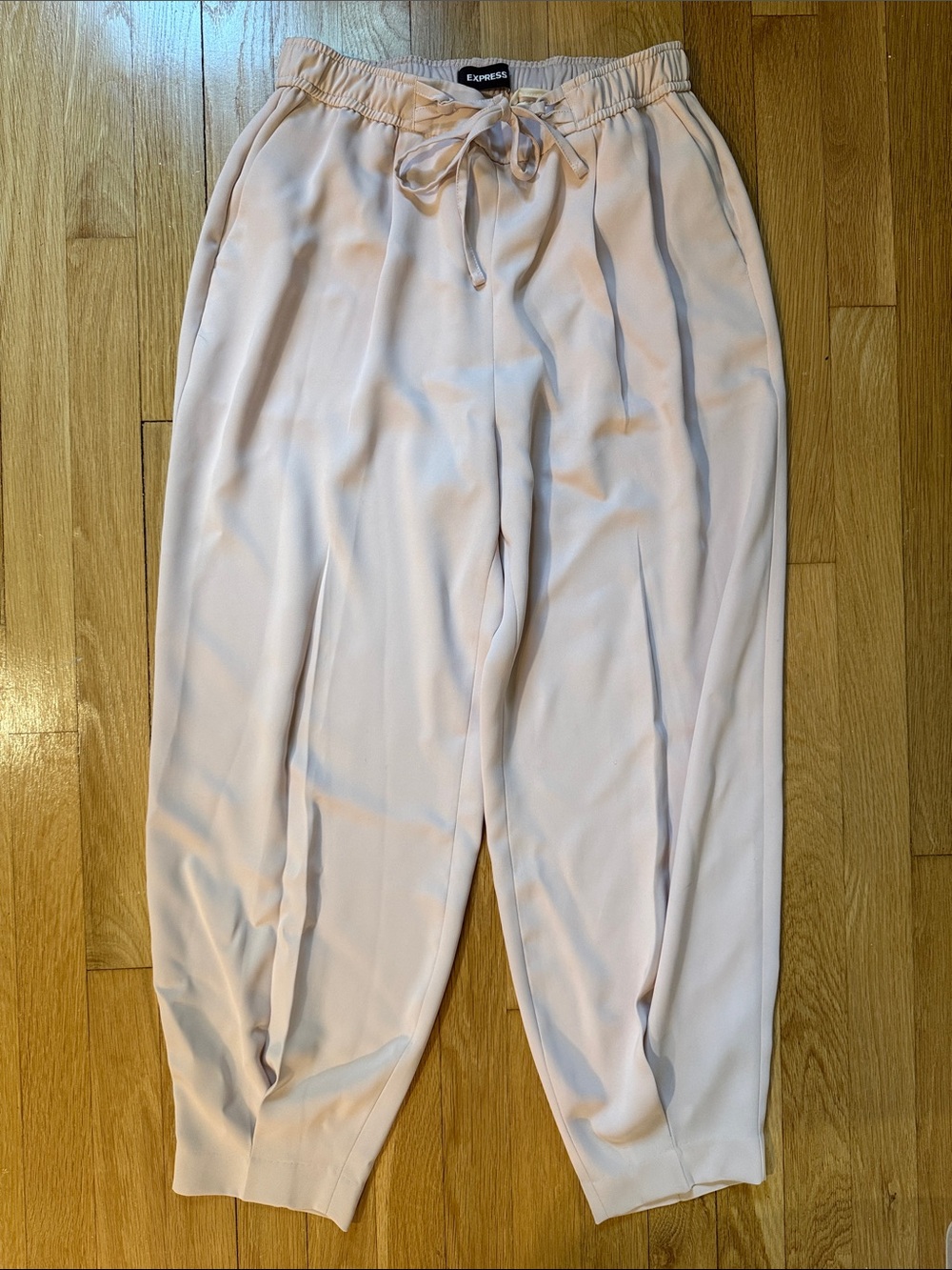 Express Blush Pink Drawstring Joggers